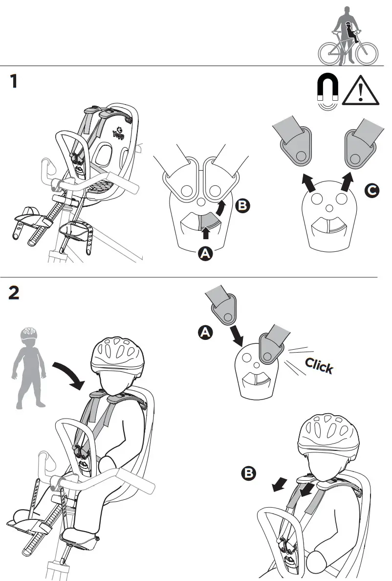 THULE 120801XX Yepp Nexxt Mini Front Child Bike Seat - Assembly 7
