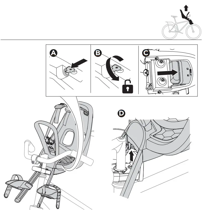 THULE 120801XX Yepp Nexxt Mini Front Child Bike Seat - Assembly 9