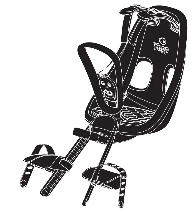 THULE 120801XX Yepp Nexxt Mini Front Child Bike Seat