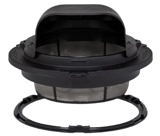 RAIN HARVESTING TSEF27 Low Profile Tank Screen 360 Hood Kit w Screw Down Ring