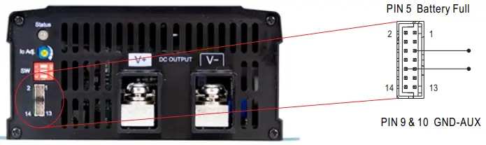 MEAN WELL NPP 750 750W High Reliable Ultra Wide Output Range Intelligent Battery Charger - Battery Full Signal