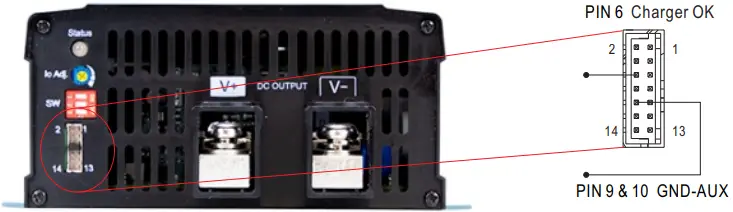 MEAN WELL NPP 750 750W High Reliable Ultra Wide Output Range Intelligent Battery Charger - Charger OK Signal