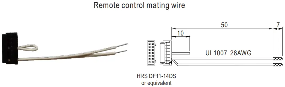 MEAN WELL NPP 750 750W High Reliable Ultra Wide Output Range Intelligent Battery Charger - Remote control mating wire