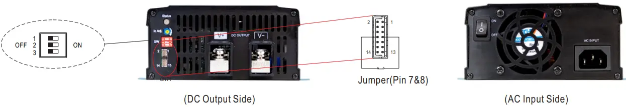 MEAN WELL NPP 750 750W High Reliable Ultra Wide Output Range Intelligent Battery Charger - charging curve function