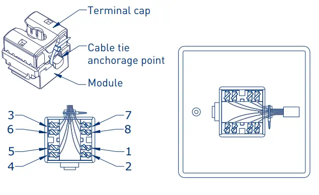 Single RJ45 Data Socket