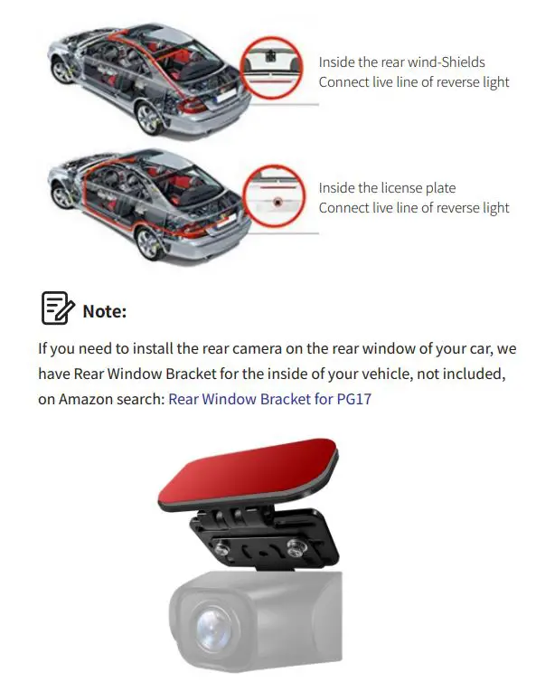 AZDOME PG17 Mirror Dash Cam User Manual - INSTALLATION