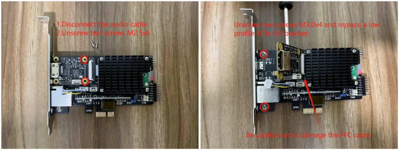 Install a low profile