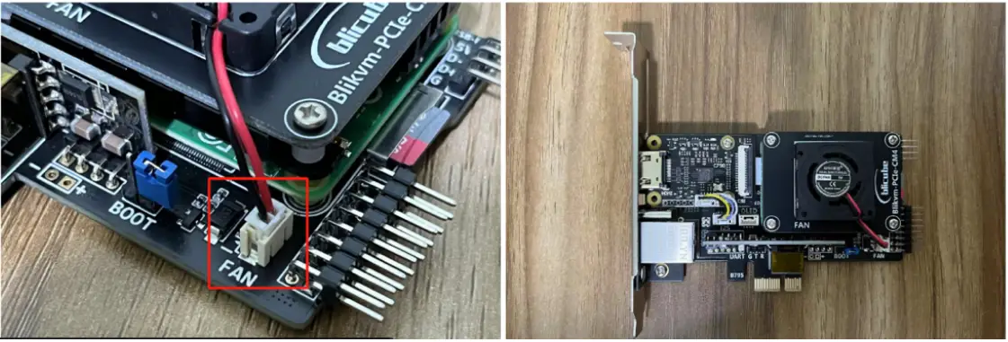 Install the cooling fan