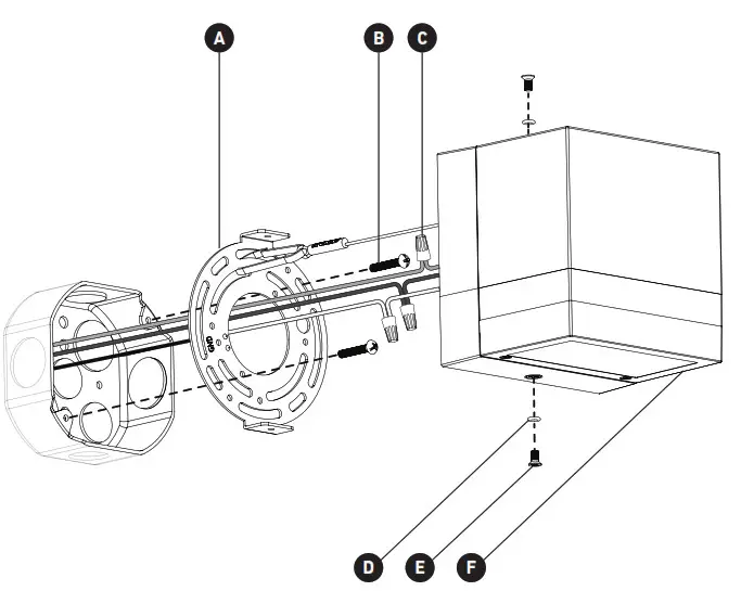 artika OUT-VS-MB 18W Valor Square LED Indoor-Outdoor Wall Light - Fig