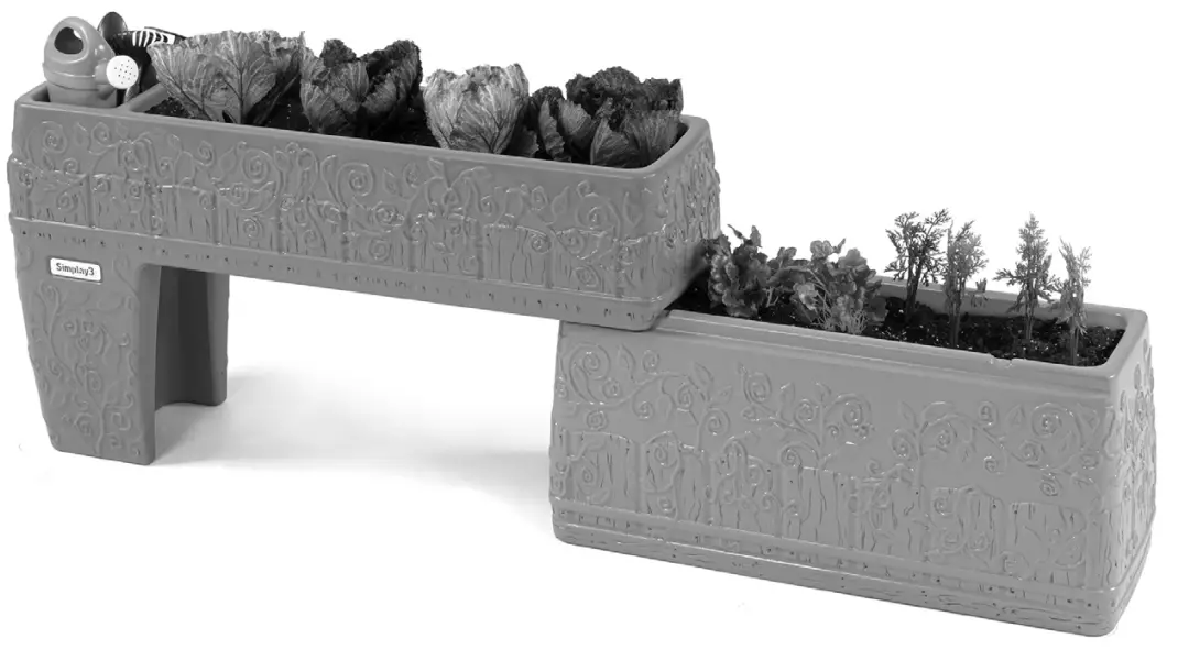 Simplay3 422050 Seed to Sprout Slide and Store 2-Level Planter