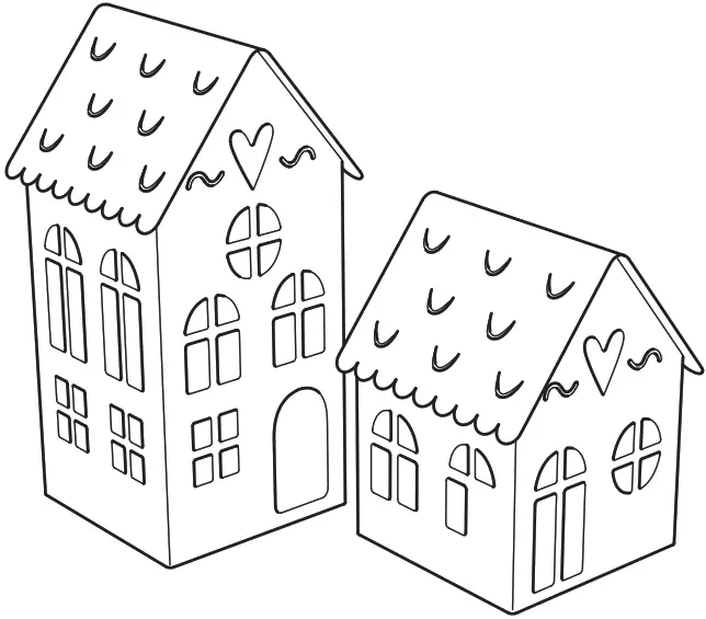 IKEA STRALA LED Table Decoration House Set