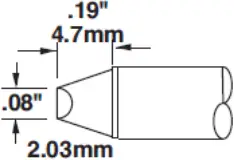 METCAL STTC-847 CVC Cartridge - 20