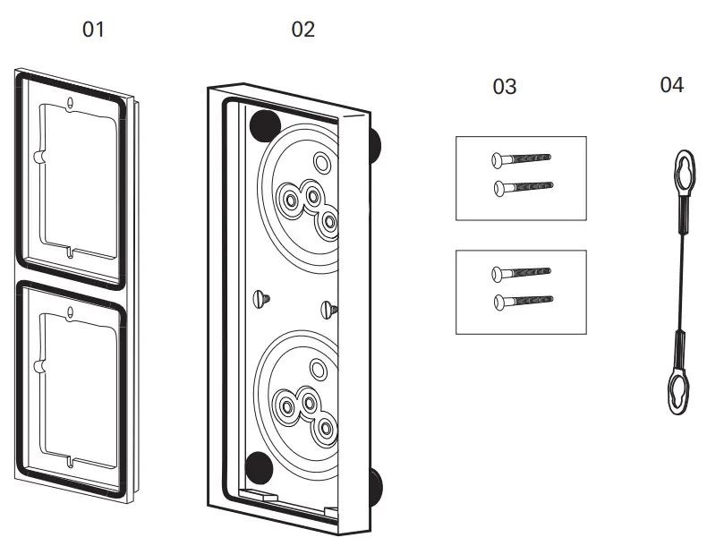 GIRA 5511 00 System 106 Flush Mounted Housing -