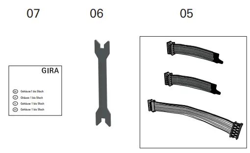 GIRA 5511 00 System 106 Flush Mounted Housing - fig1