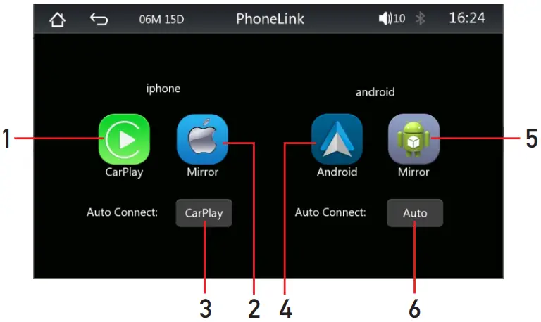 UNBRANDED Private Mold Radiator Car Stereo Radio and Android Auto Player - Phonelink