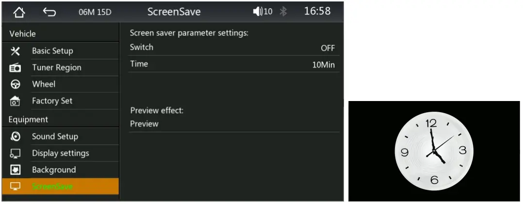 UNBRANDED Private Mold Radiator Car Stereo Radio and Android Auto Player - Screen saver