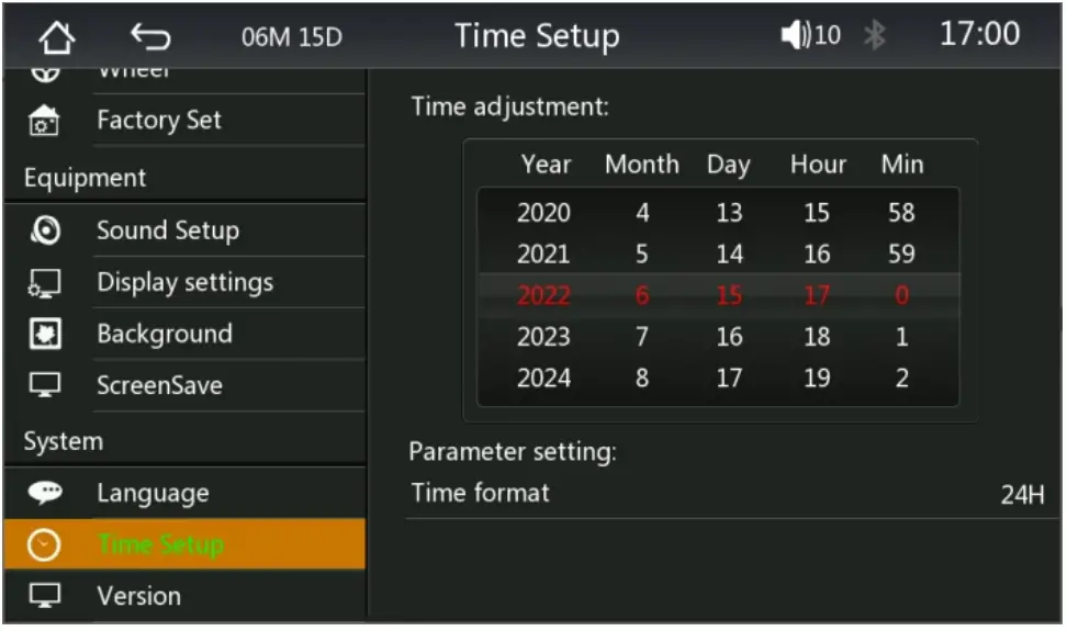 UNBRANDED Private Mold Radiator Car Stereo Radio and Android Auto Player - Time setting