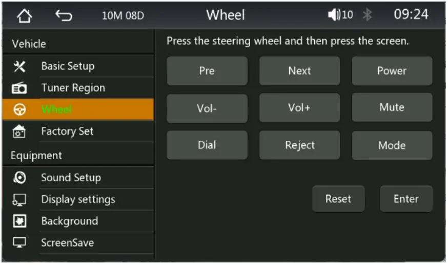 UNBRANDED Private Mold Radiator Car Stereo Radio and Android Auto Player - WHEEL CONTROLS