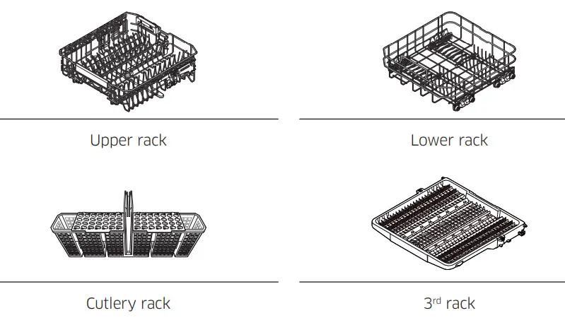 SAMSUNG DW80BB70 Dishwasher - Accessories