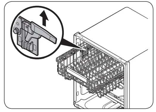 SAMSUNG DW80BB70 Dishwasher - adjustment