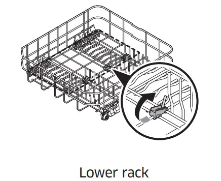 SAMSUNG DW80BB70 Dishwasher - racks
