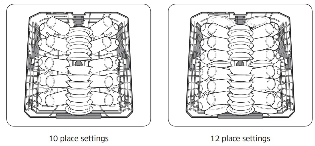 SAMSUNG DW80BB70 Dishwasher - settings