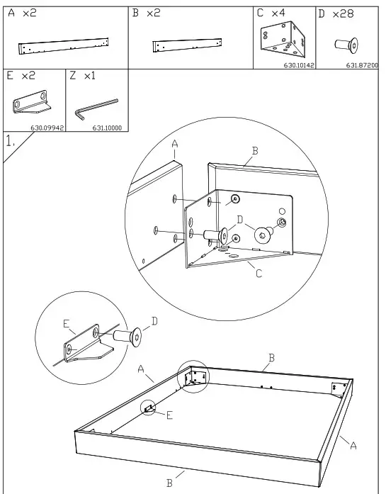 HASENA 660.00197 KENDAL Bed - Fig2
