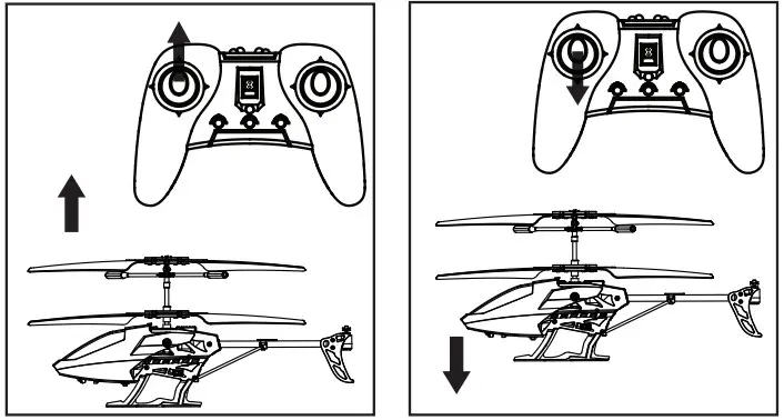 VATOS YD-218 Remote Control Helicopter - Going up and going down