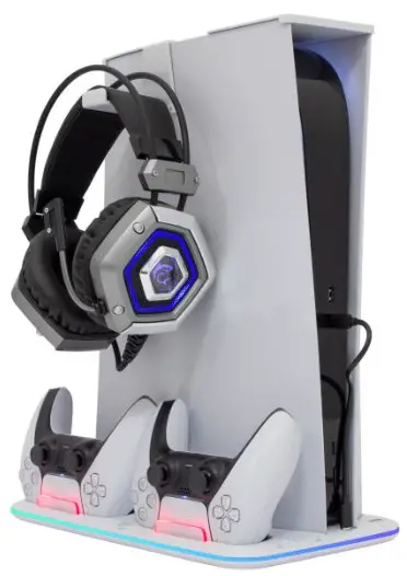 WHITE SHARK Kimura PS5 Multi Functional Cooling Charging Stand -