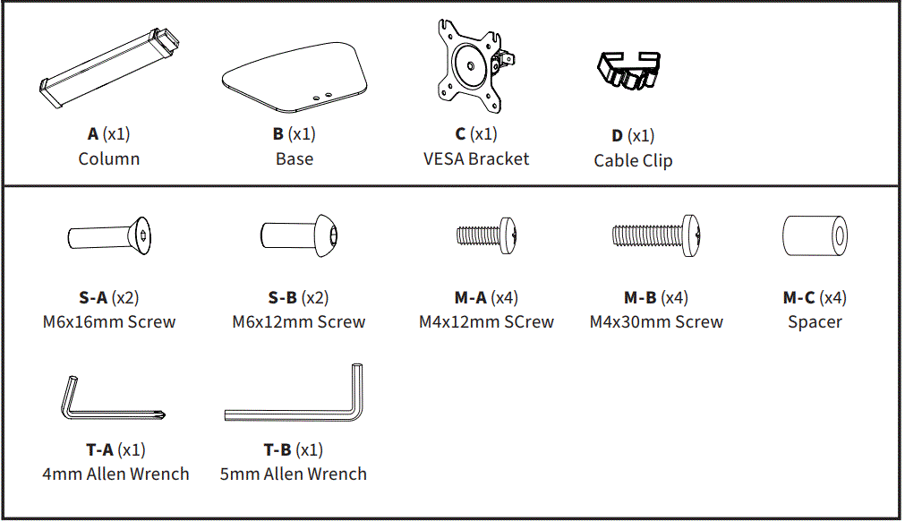 V I V O-STAND-V001V-Single-Monitor-Desk-Stand-fig-2