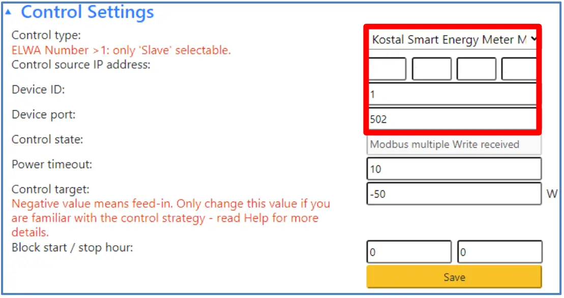 MYPV AC THOR, AC ELWA E Smart Energy Meter - configuration