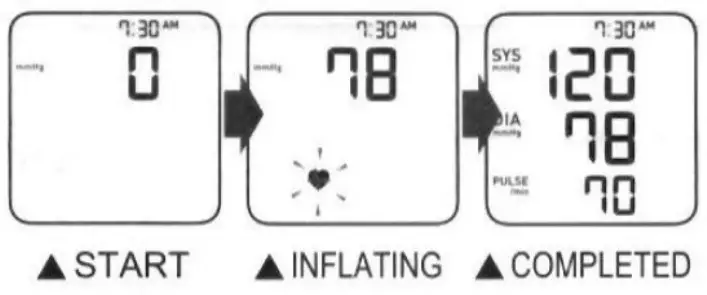 RCB BP05 Wireless Arm Type Blood Pressure Monitor - pressure
