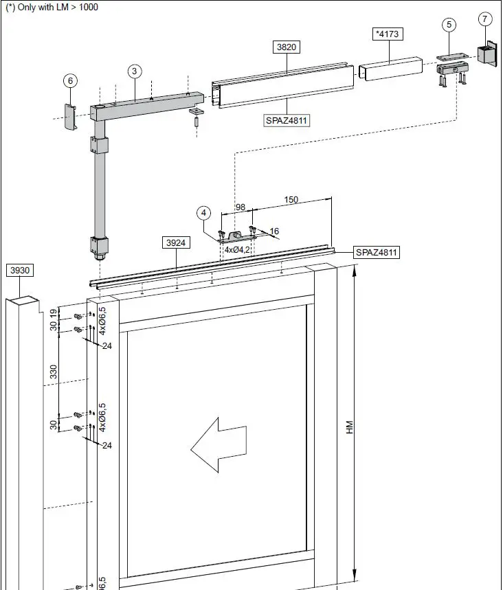 DITEC AS45 Panic Device-fig-122