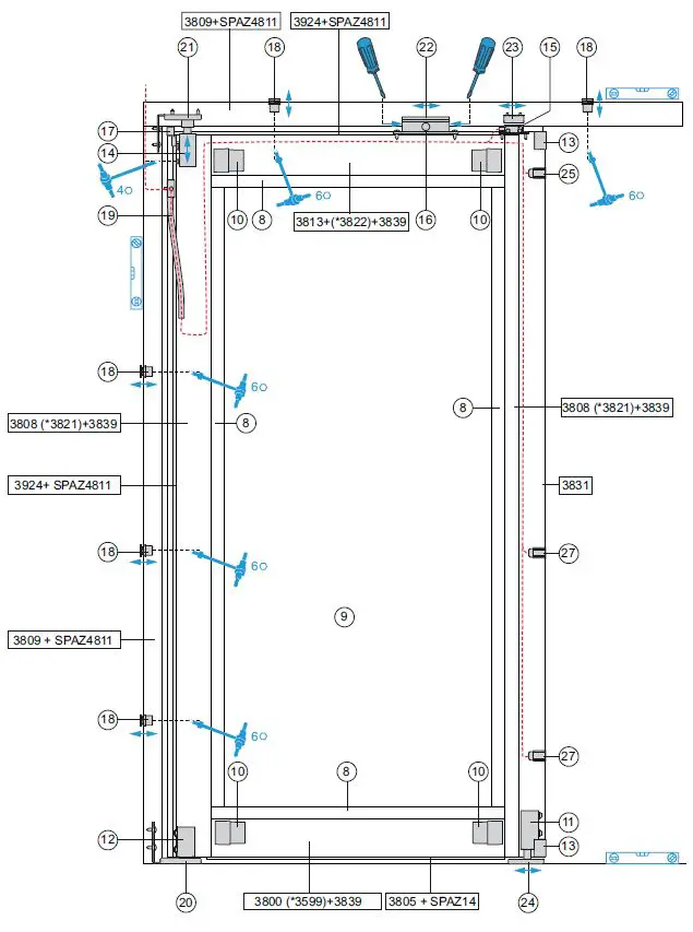 DITEC AS45 Panic Device-fig-44
