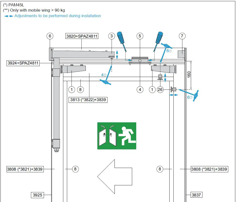 DITEC AS45 Panic Device-fig-84