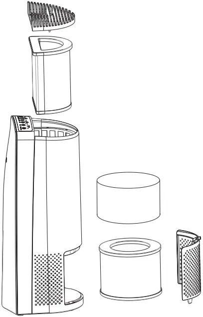 LivePure LP460APH Air Purifier and Humidifier F2