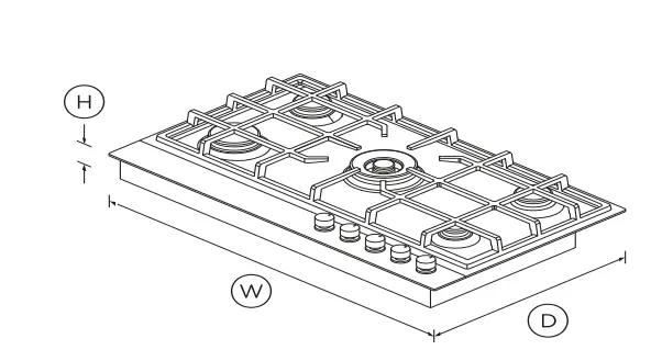 FISHER-PAYKEL-CG905DLPX1-90cm- Gas-on-Steel-Hob-2