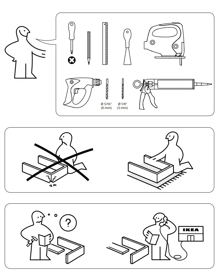 IKEA BOHOLMEN Single Bowl Top Mount Sink
