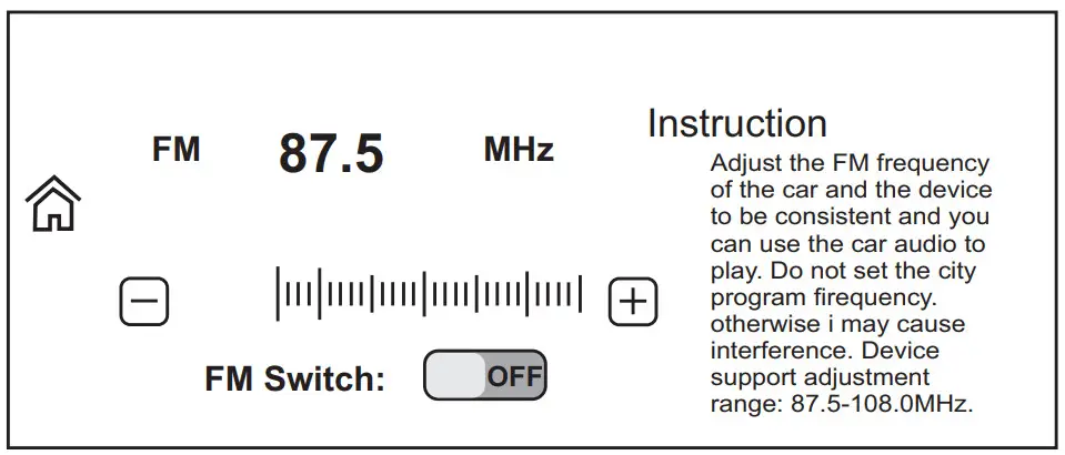 Haloview BT12 10.2 Inch 1080P Carplay Monitor - FM setting