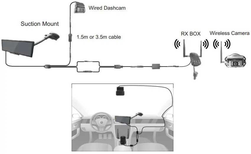 Haloview BT12 10.2 Inch 1080P Carplay Monitor - Installation Method