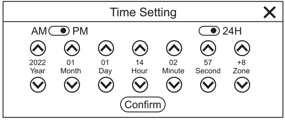 Haloview BT12 10.2 Inch 1080P Carplay Monitor - Time Setting