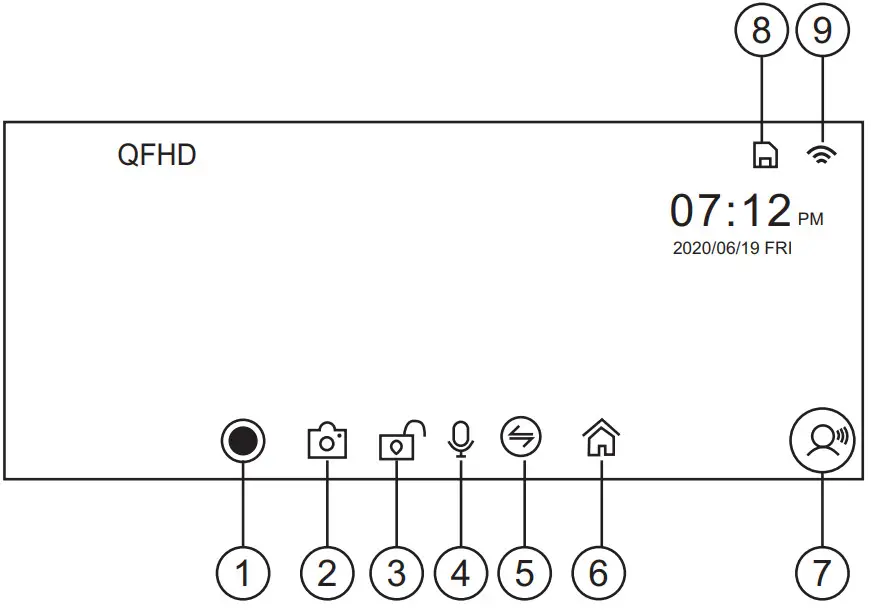 Haloview BT12 10.2 Inch 1080P Carplay Monitor - time stream
