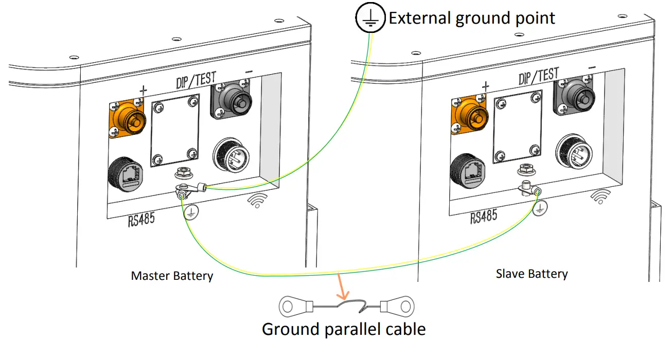 DMEGC L02 48100 Lithium-Ion Battery - Ground terminal