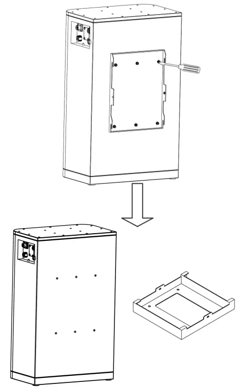DMEGC L02 48100 Lithium-Ion Battery - back screws
