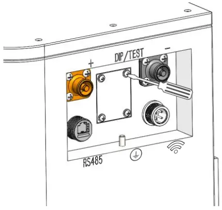 DMEGC L02 48100 Lithium-Ion Battery - cover plate screws