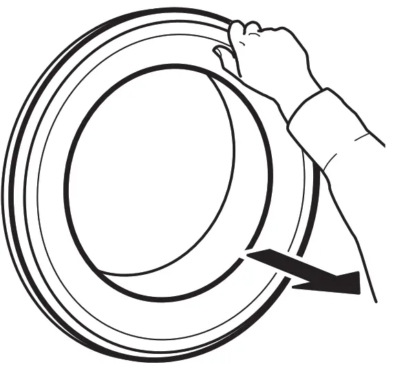 IKEA 405.237.66 UDDARP Washing Machine - DOOR