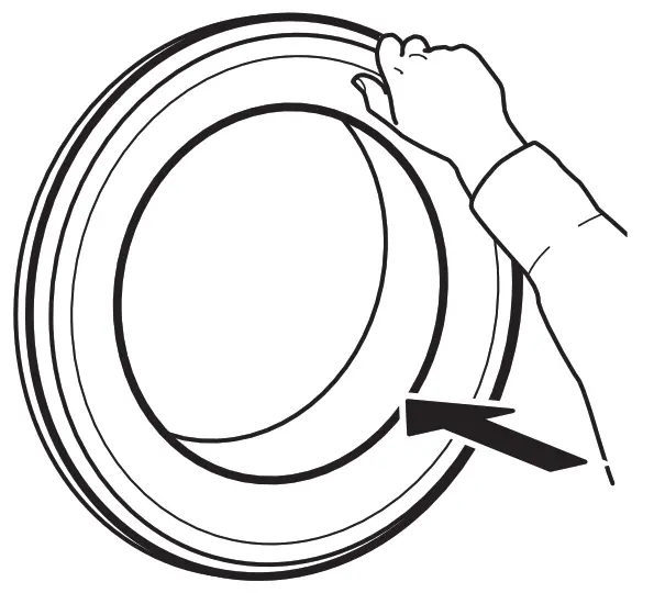 IKEA 405.237.66 UDDARP Washing Machine - handle