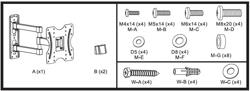 gembird-WM-42ST-02-TV-Wall-Mount-fig-1