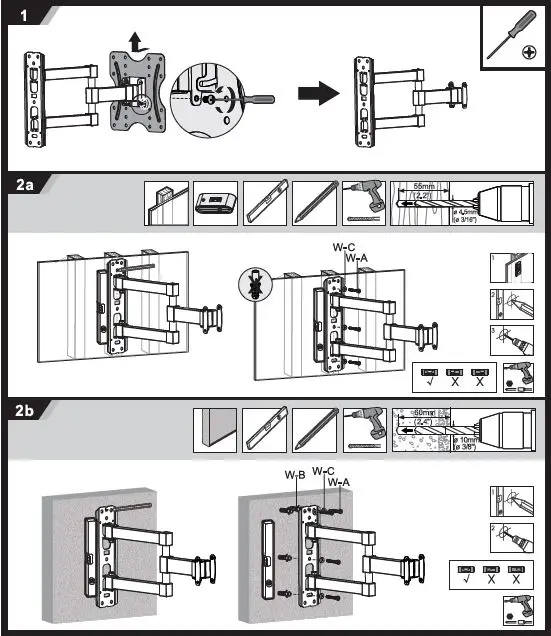 gembird-WM-42ST-02-TV-Wall-Mount-fig-2