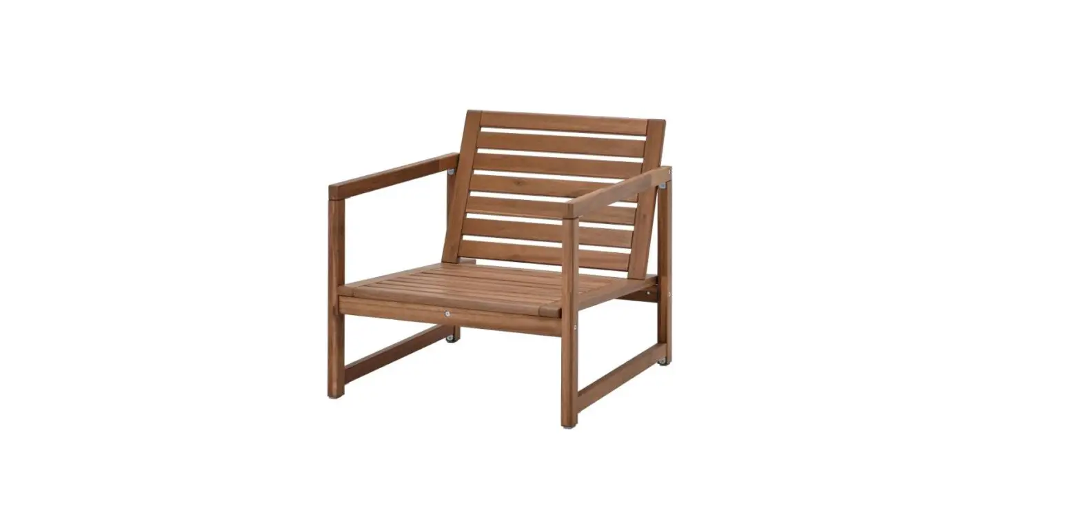 Ikea Nämmarö Lounge Chair Outdoor Light Brown Stained Instructions